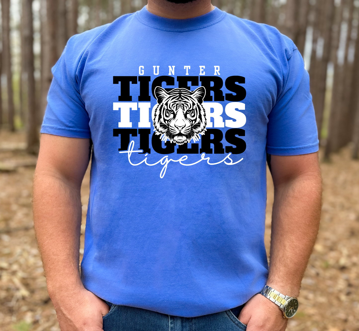 GUNTER TIGERS Stacked tee