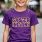 Youth SANGER INDIANS Logo Top