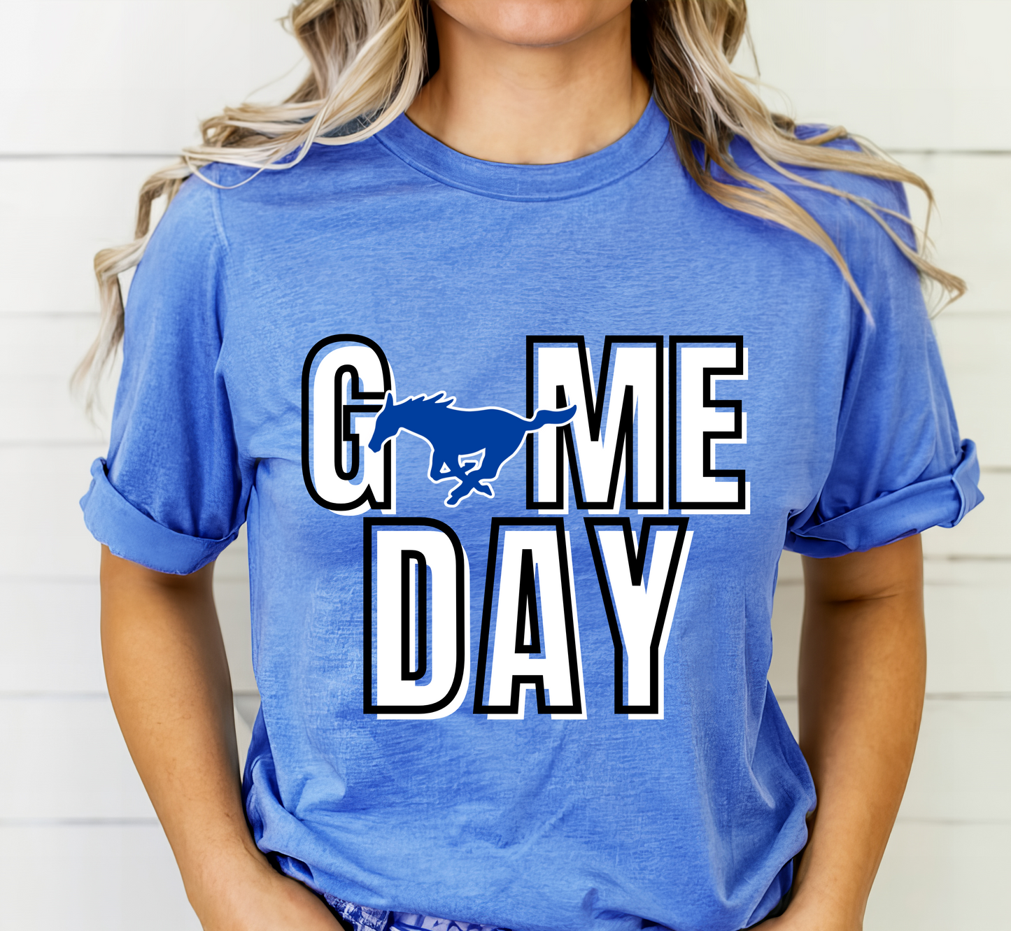 GAME DAY MUSTANGS tee