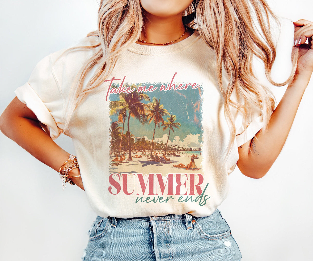 WHERE SUMMER NEVER ENDS tee