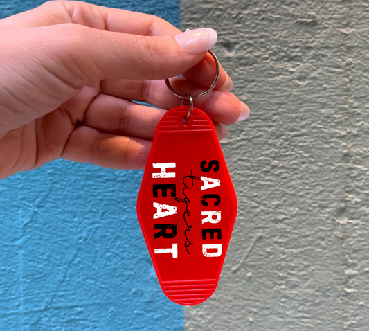 SACRED HEART TIGERS Motel Keychain