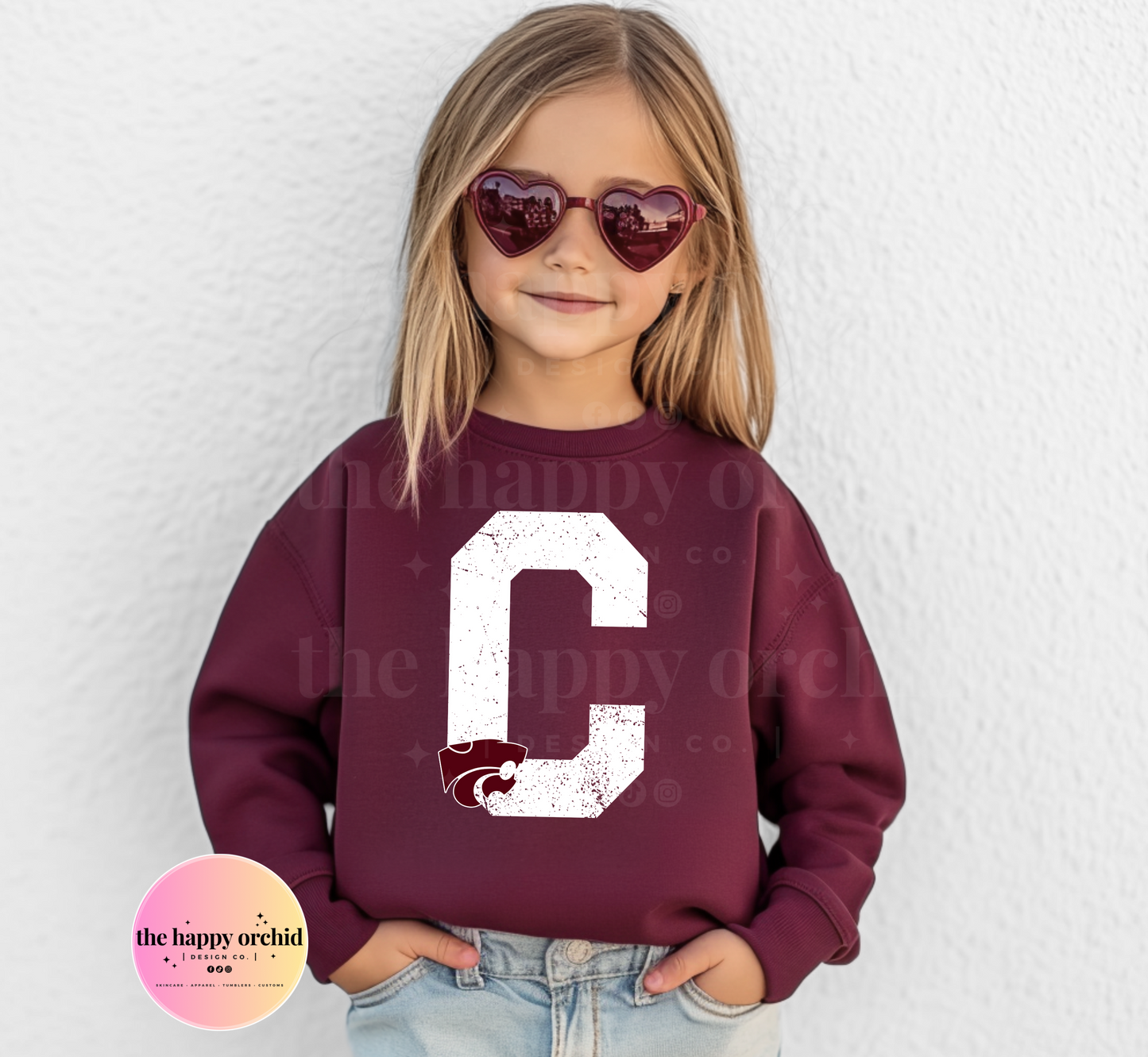 NEW Youth Wildcats Monogram Top