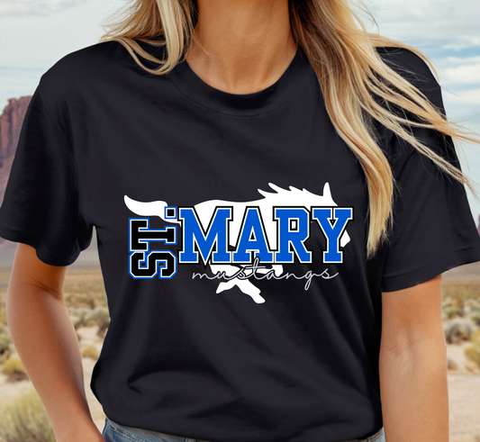 ST. MARY MUSTANGS tee