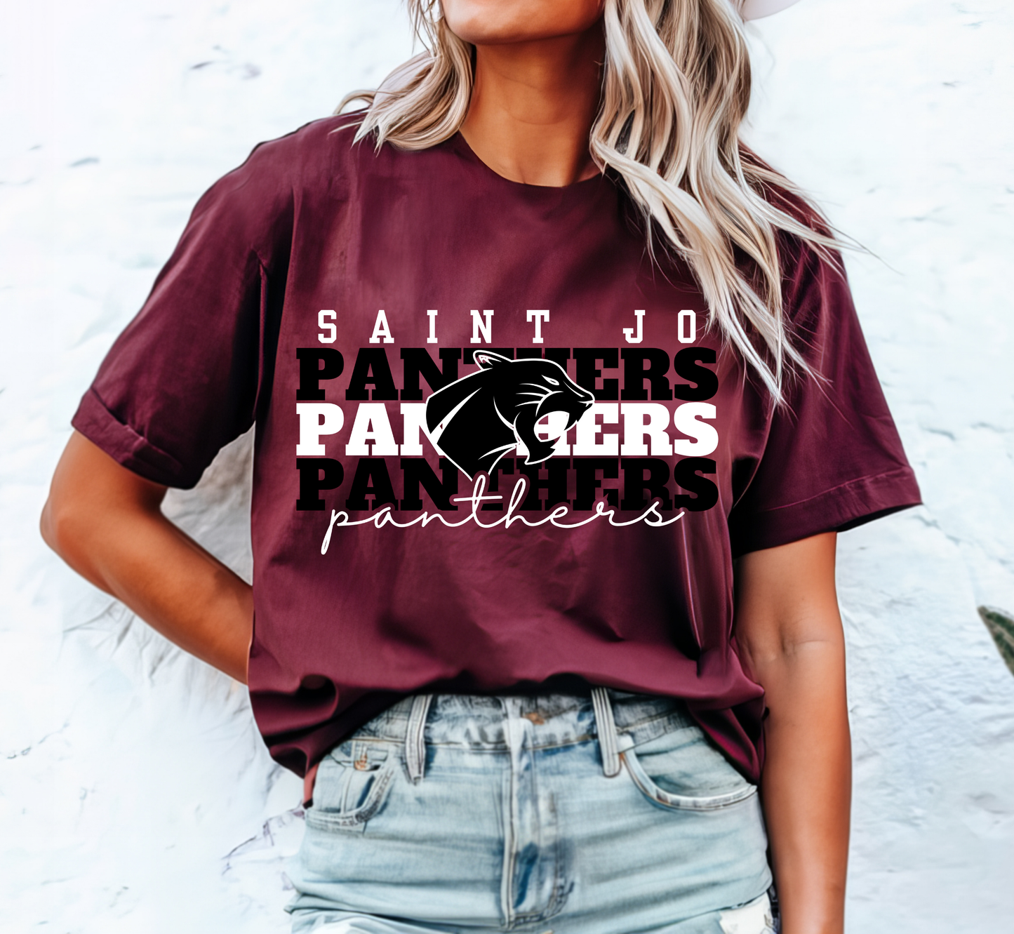 SAINT JO PANTHERS Stacked tee