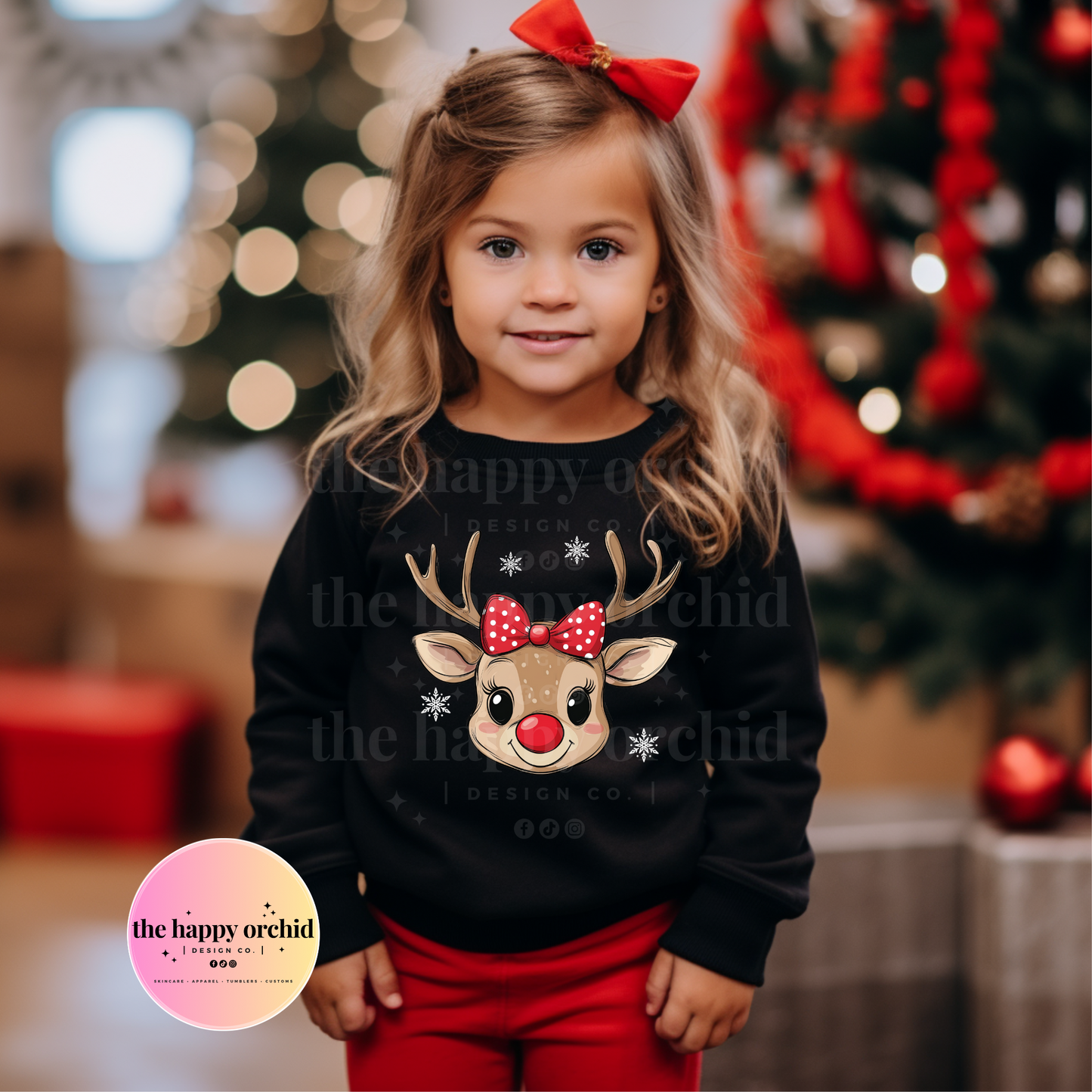 Youth REINDEER Girl Top