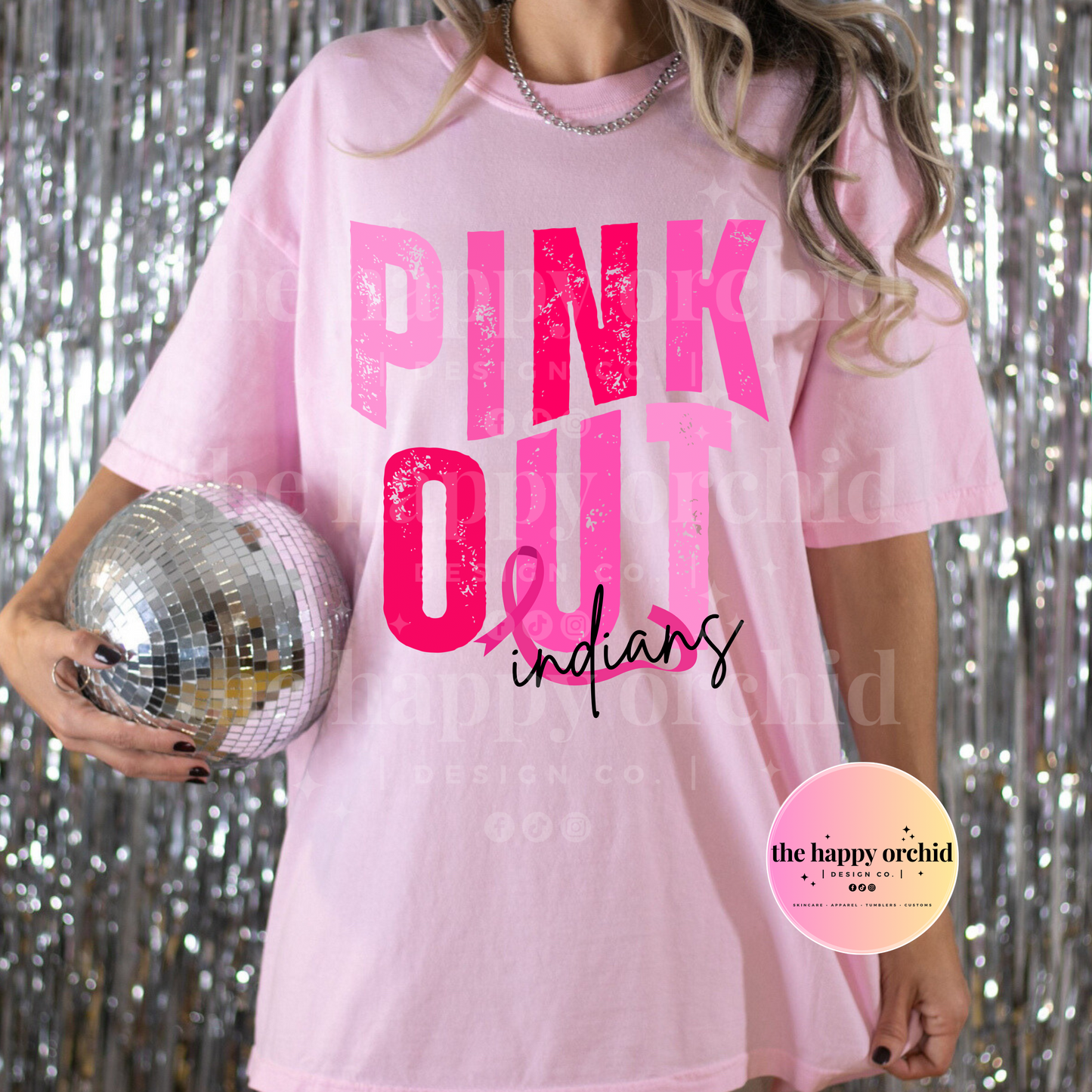 INDIANS - PINK OUT tee