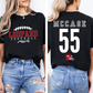 LEOPARD FOOTBALL MOM - GAINESVILLE Personalized Tee