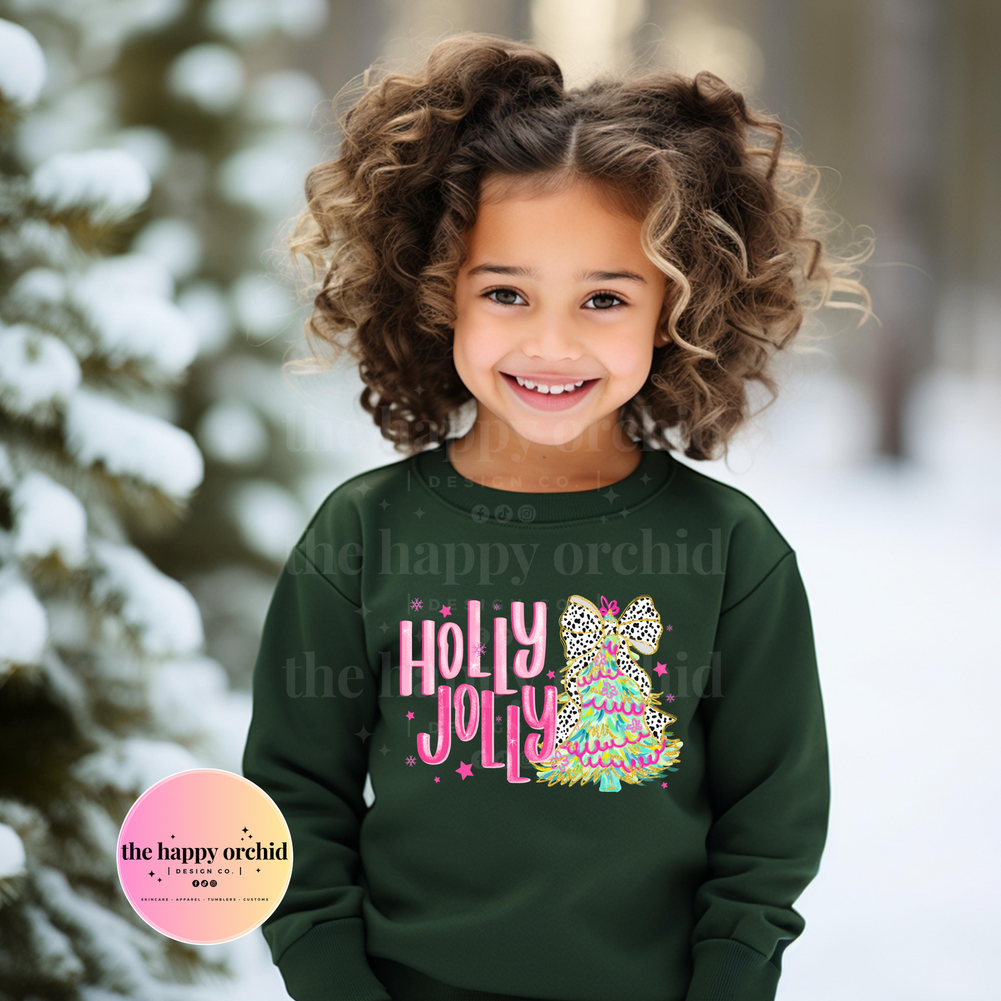 Youth HOLLY JOLLY Pastel Top