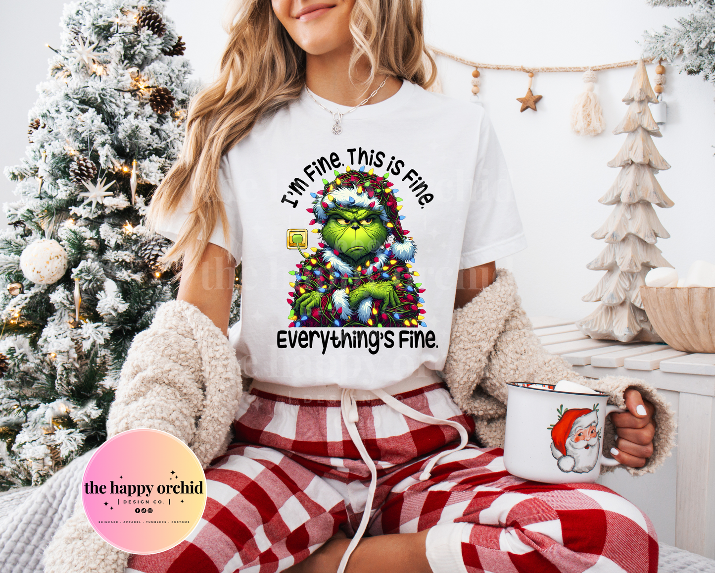 EVERYTHING IS FINE GRINCH Top