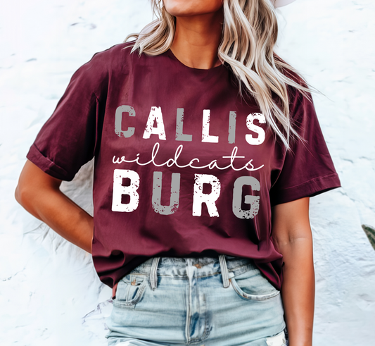 CALLISBURG WILDCATS tee