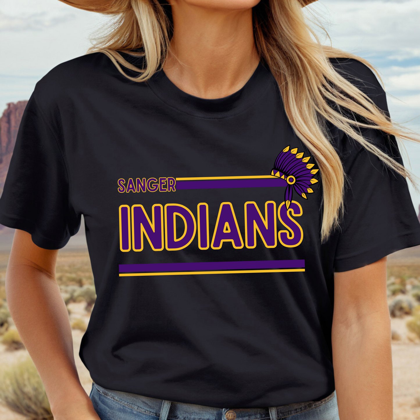 SANGER INDIANS tee