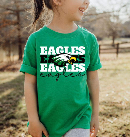 Youth EAGLES Stacked Top