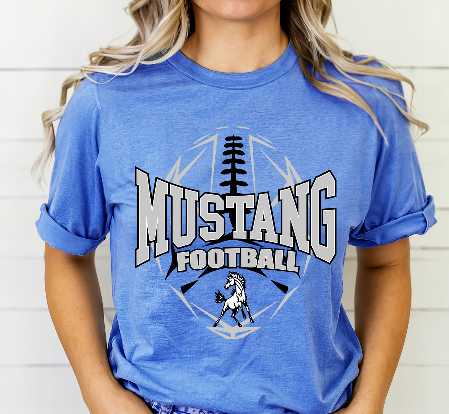 MUSTANG FOOTBALL tee