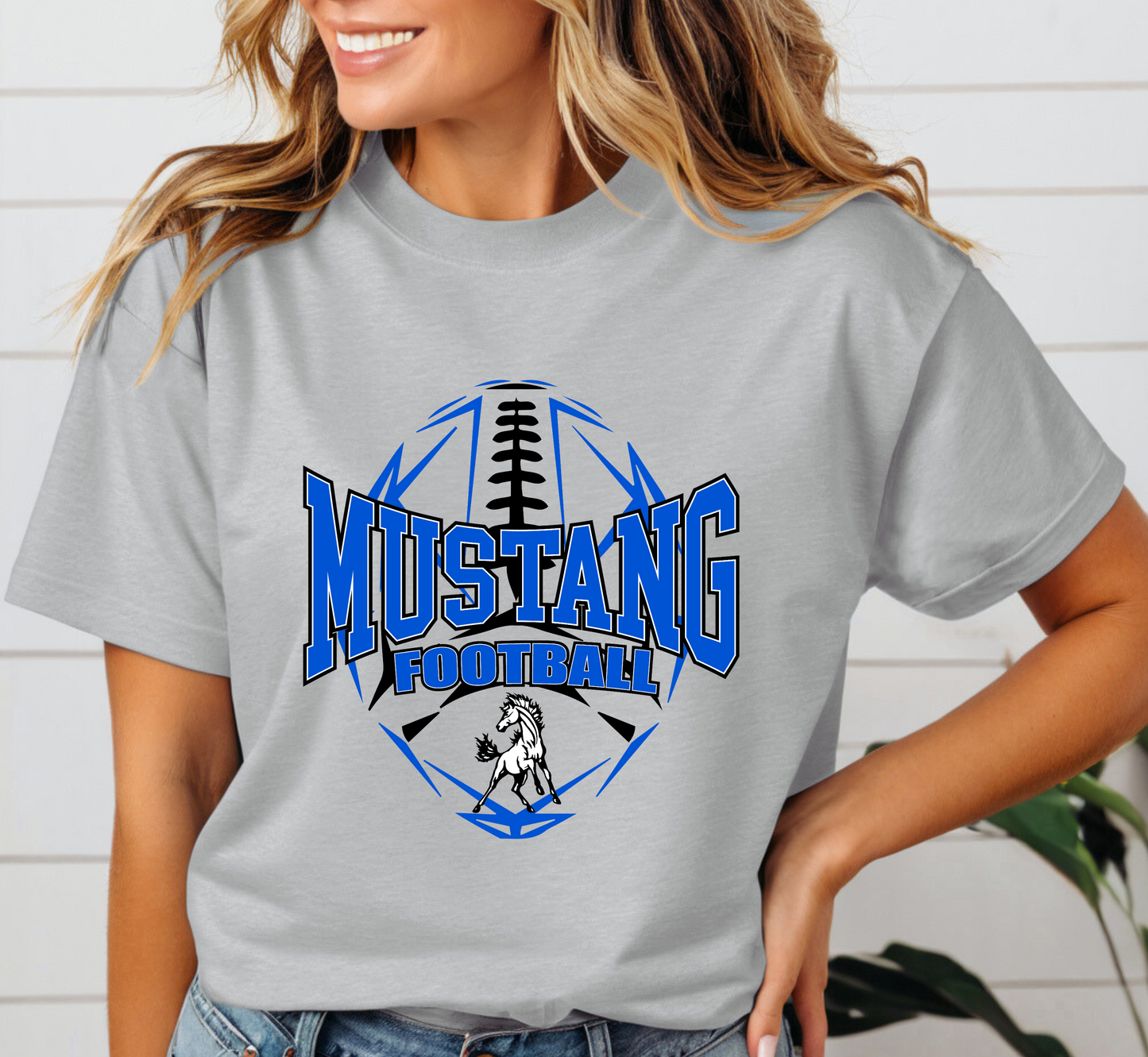 MUSTANG FOOTBALL tee