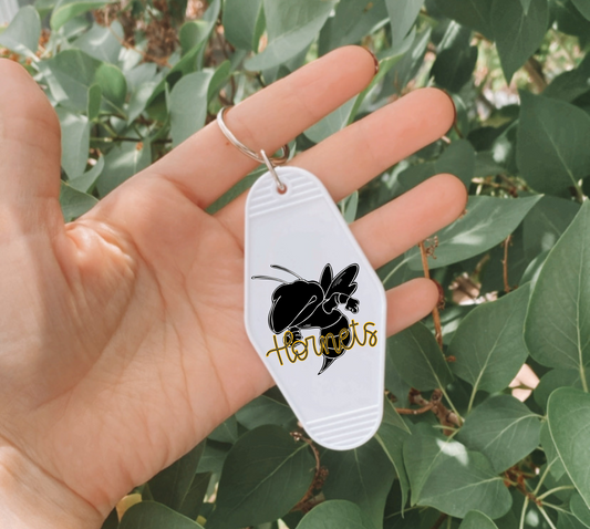 ERA HORNET Mascot Motel Keychain - WHITE