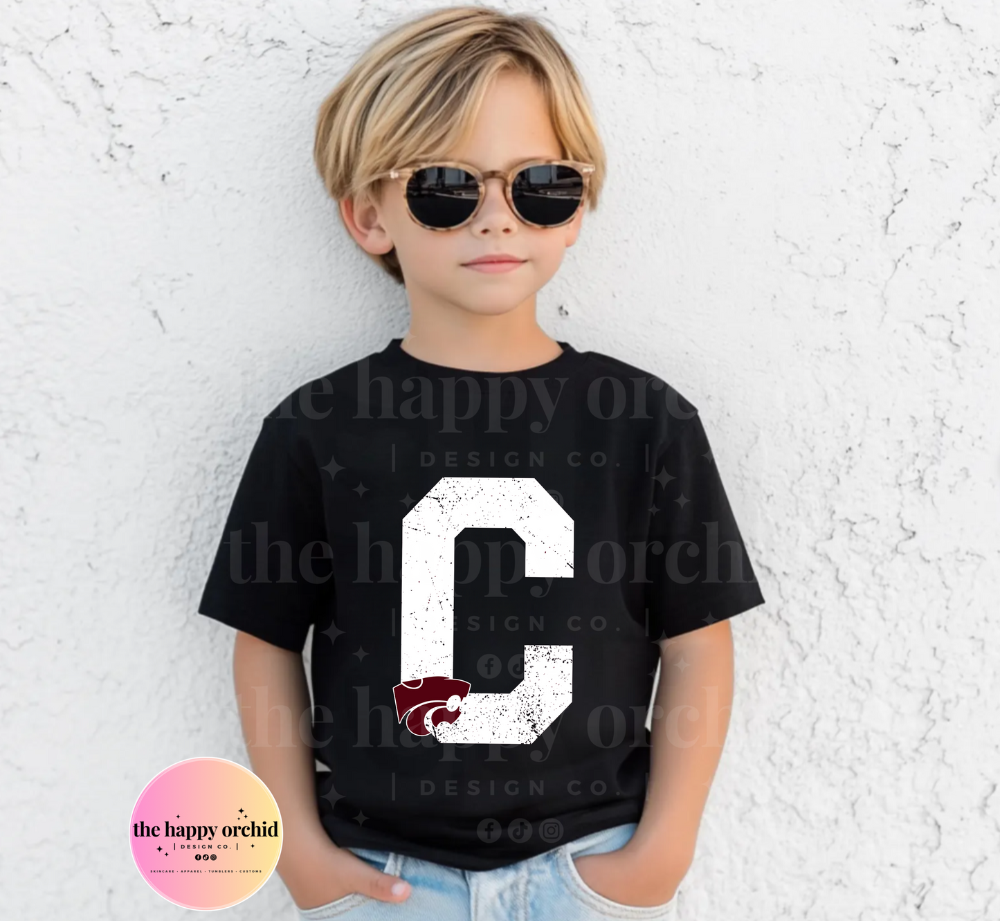 NEW Youth Wildcats Monogram Top