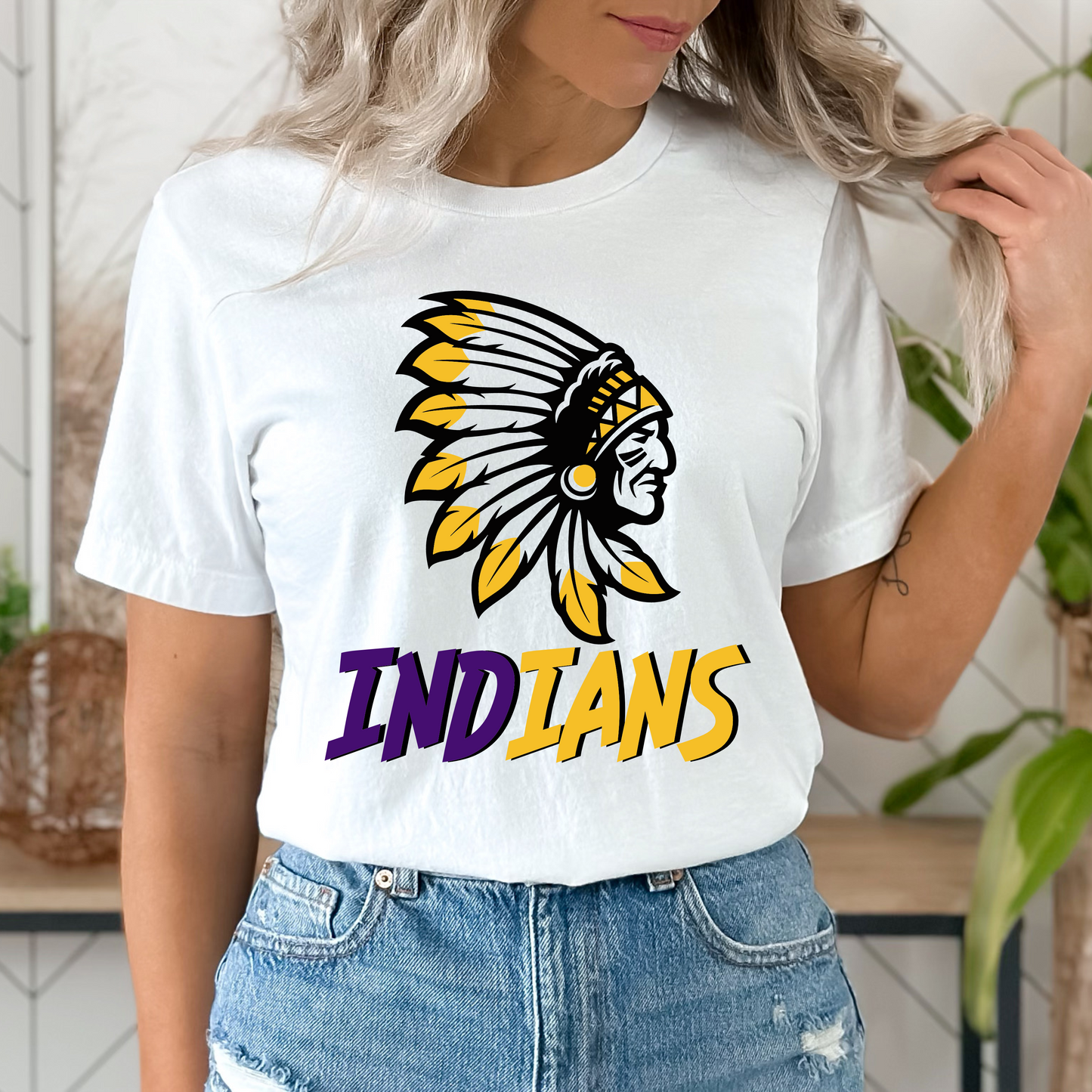 INDIANS Mascot tee