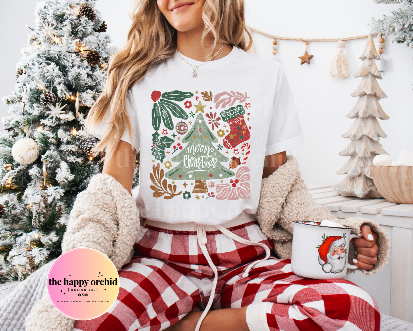 BOHO MERRY CHRISTMAS Top