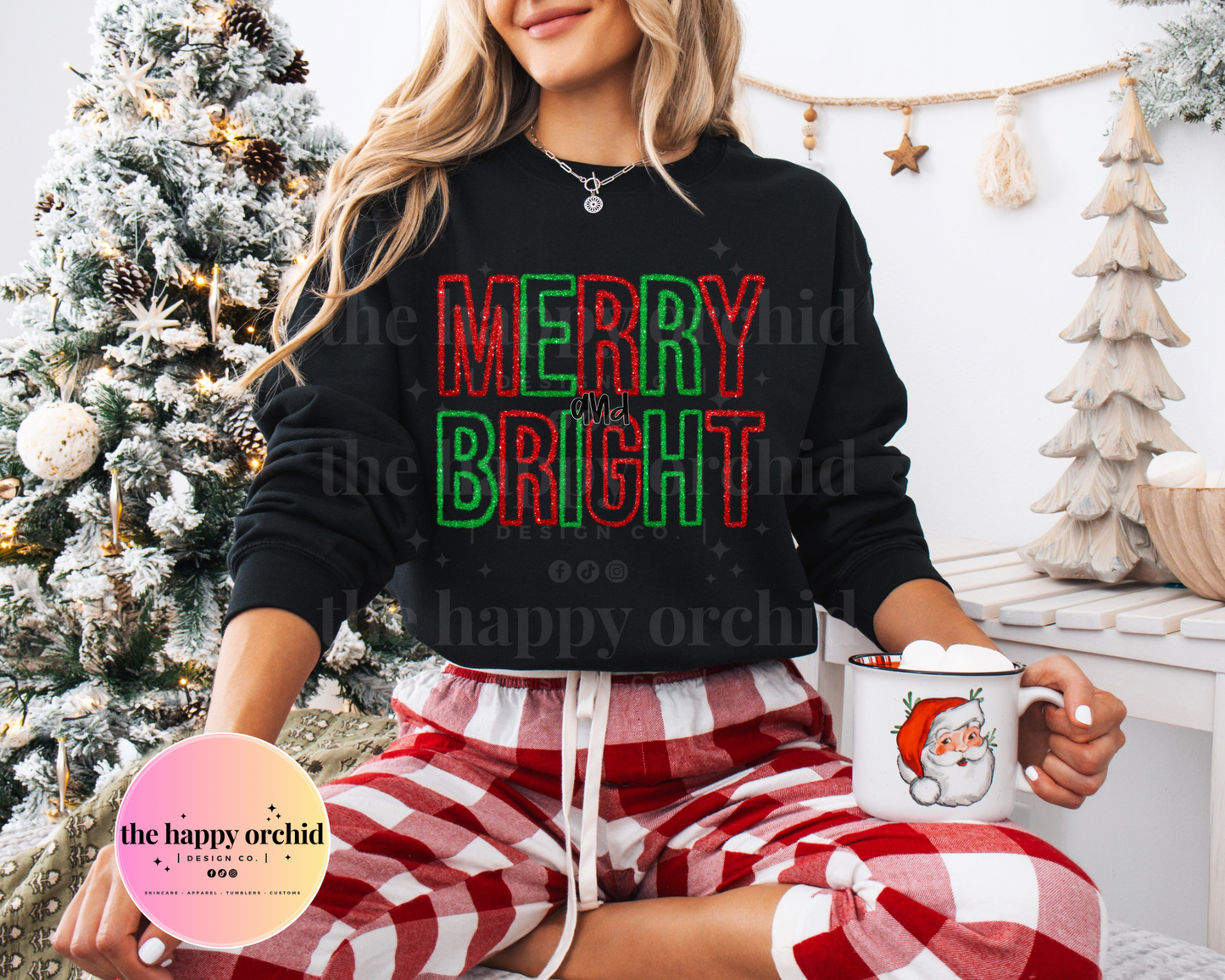 MERRY & BRIGHT TINSEL Top