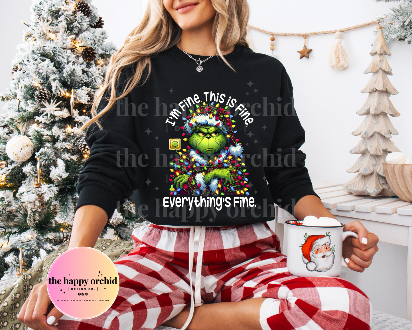 EVERYTHING IS FINE GRINCH Top