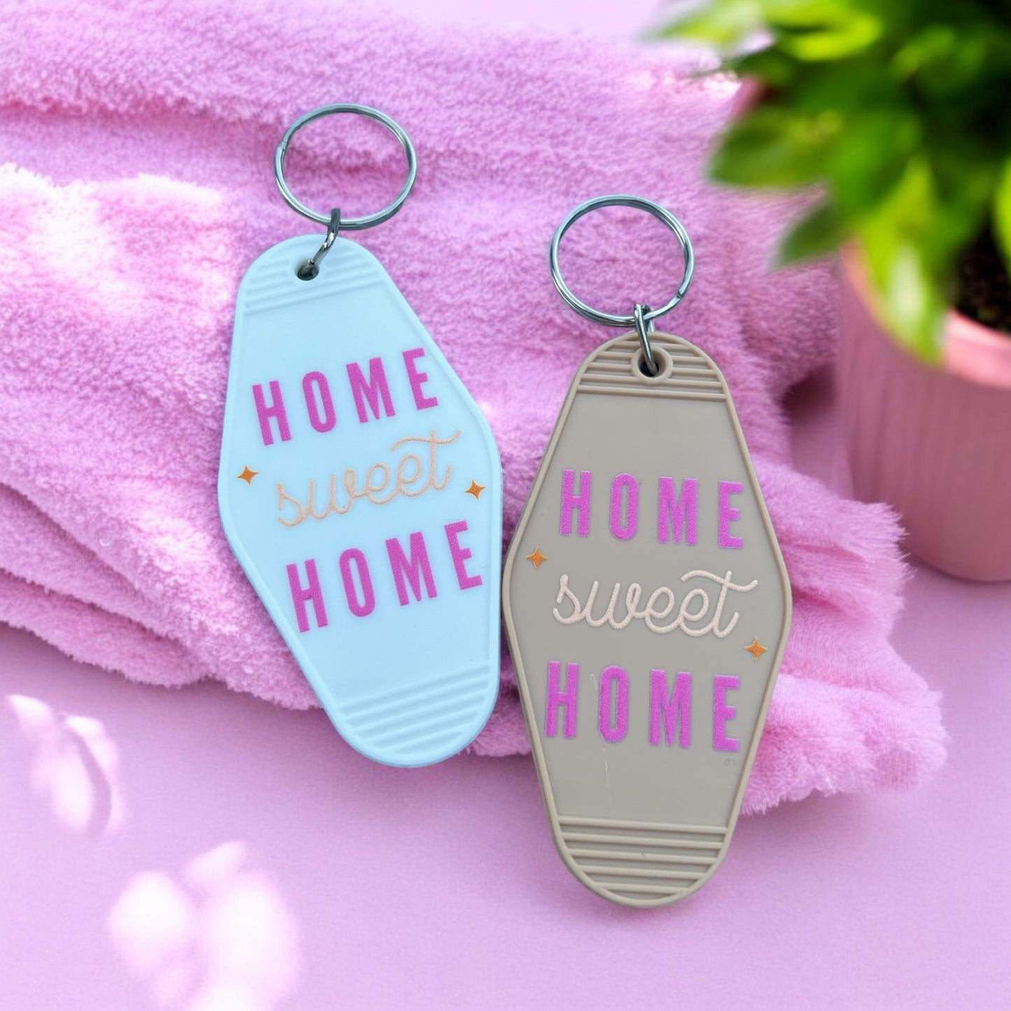 HOME SWEET HOME Motel Keychain