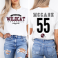 WILDCAT FOOTBALL MOM - CALLISBURG Personalized Tee