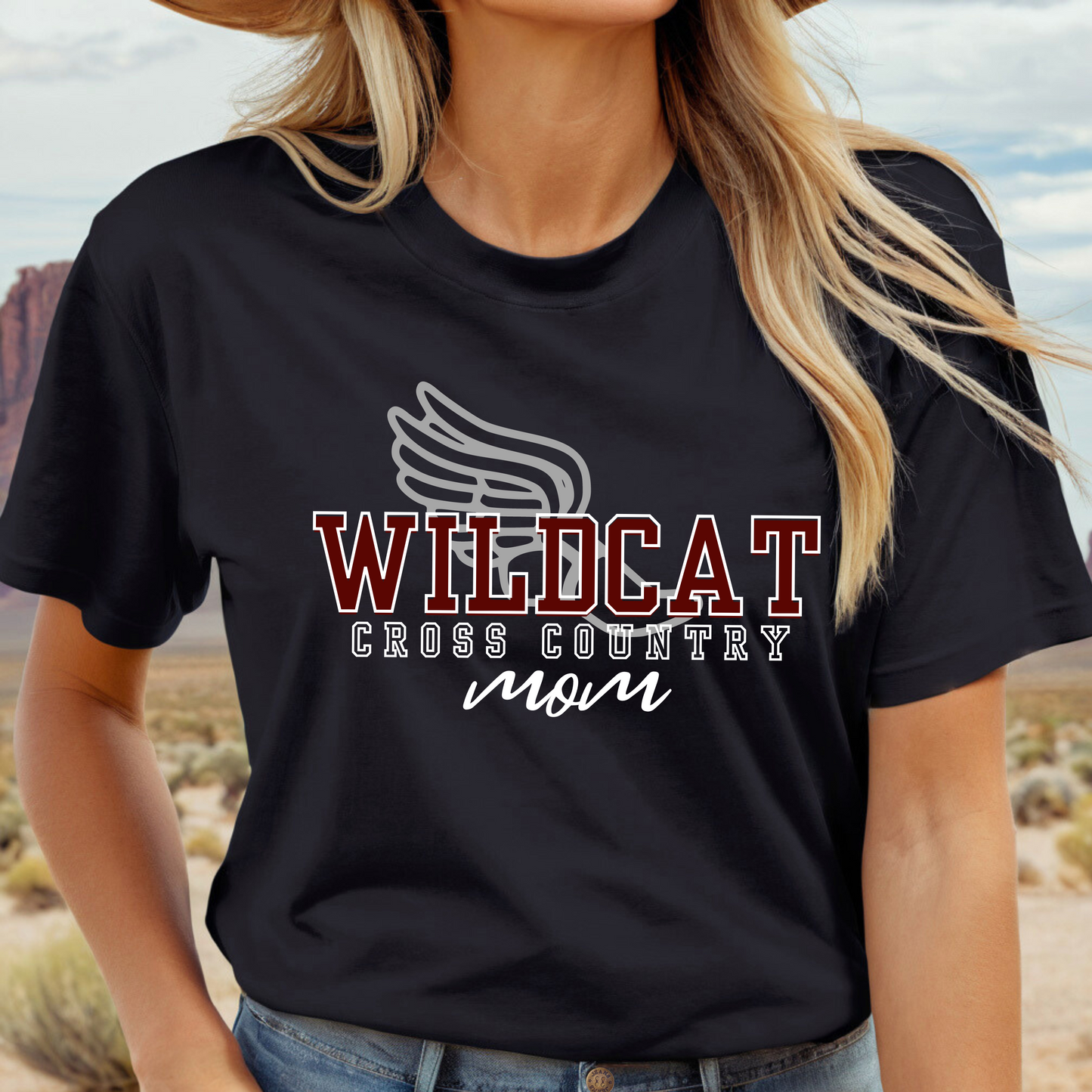 WILDCAT CROSS COUNTRY MOM tee