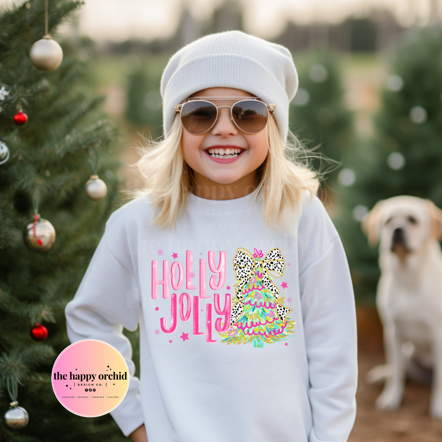 Youth HOLLY JOLLY Pastel Top