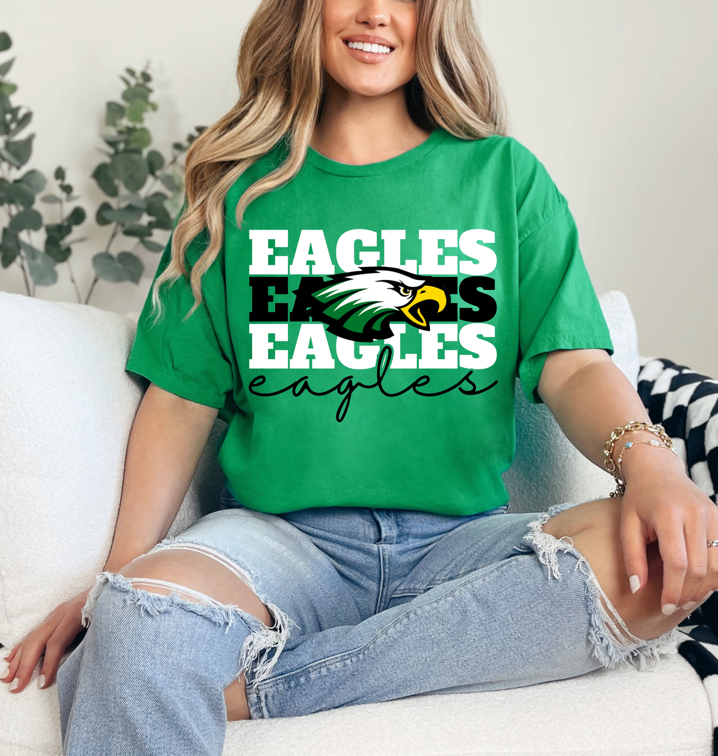 VALLEY VIEW EAGLES Stacked tee