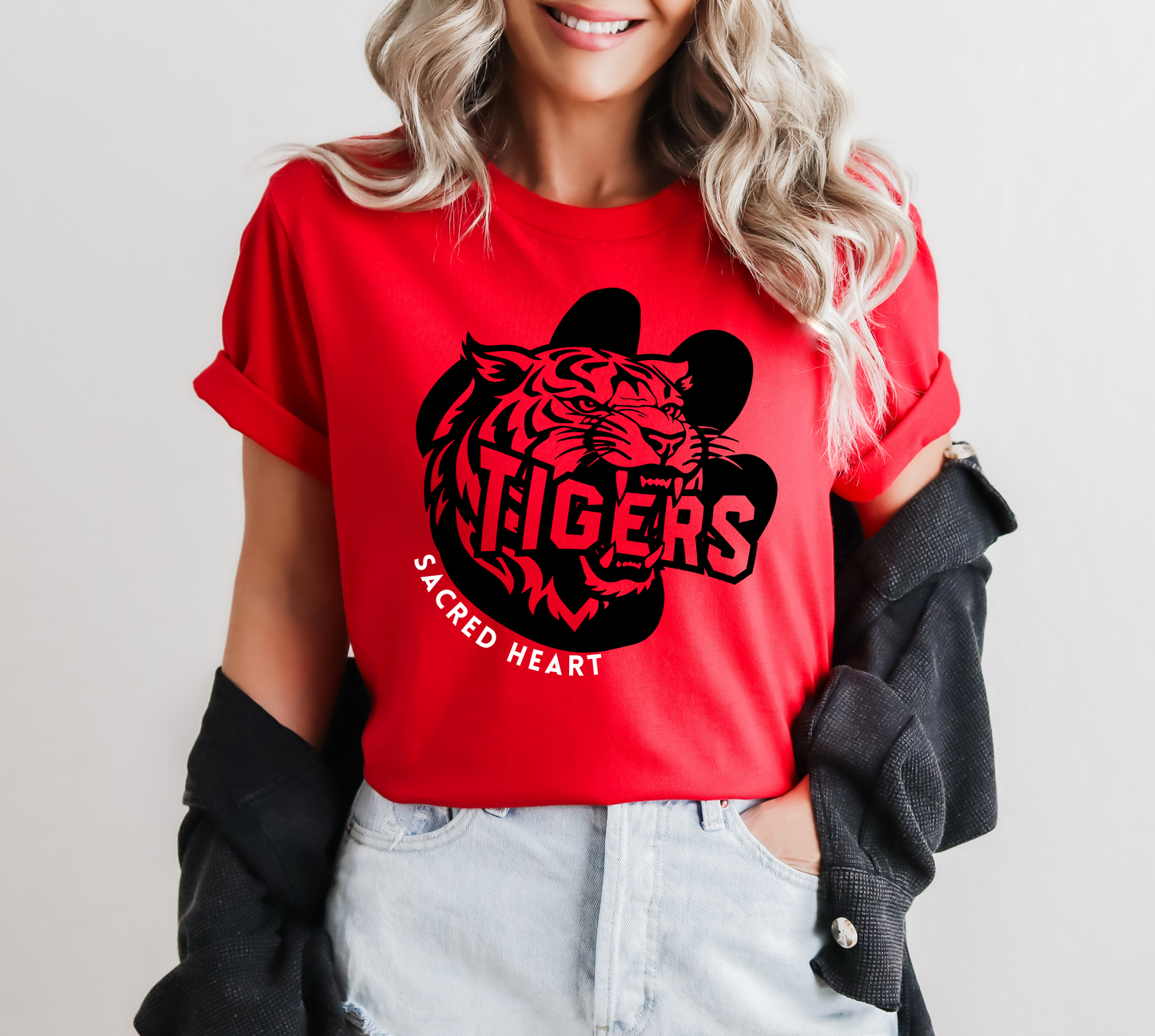 SACRED HEART TIGER MASCOT tee