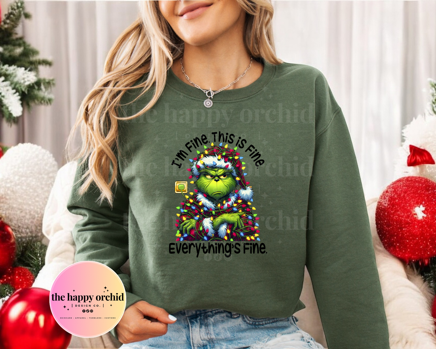 EVERYTHING IS FINE GRINCH Top