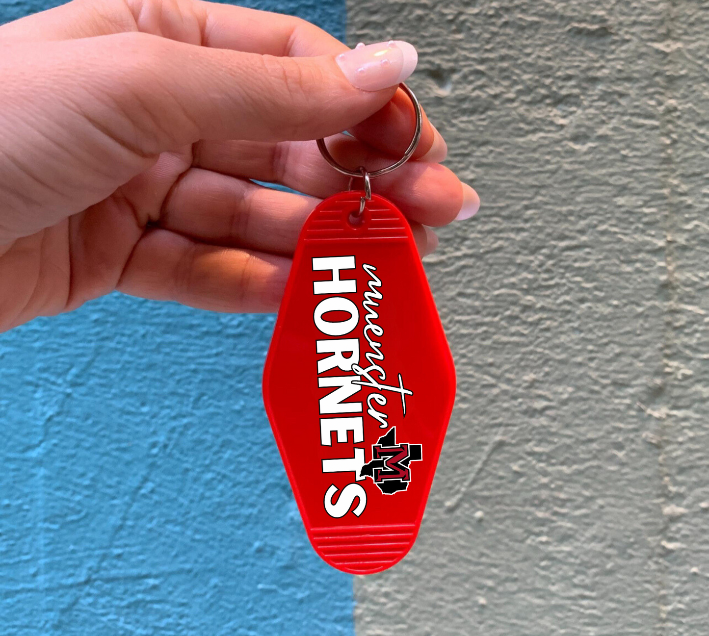 MUENSTER HORNETS Motel Keychain