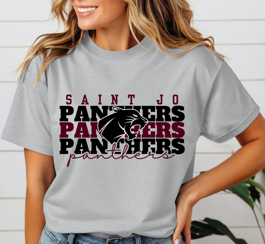 SAINT JO PANTHERS Stacked tee