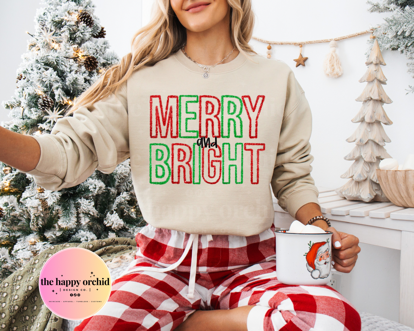 MERRY & BRIGHT TINSEL Top