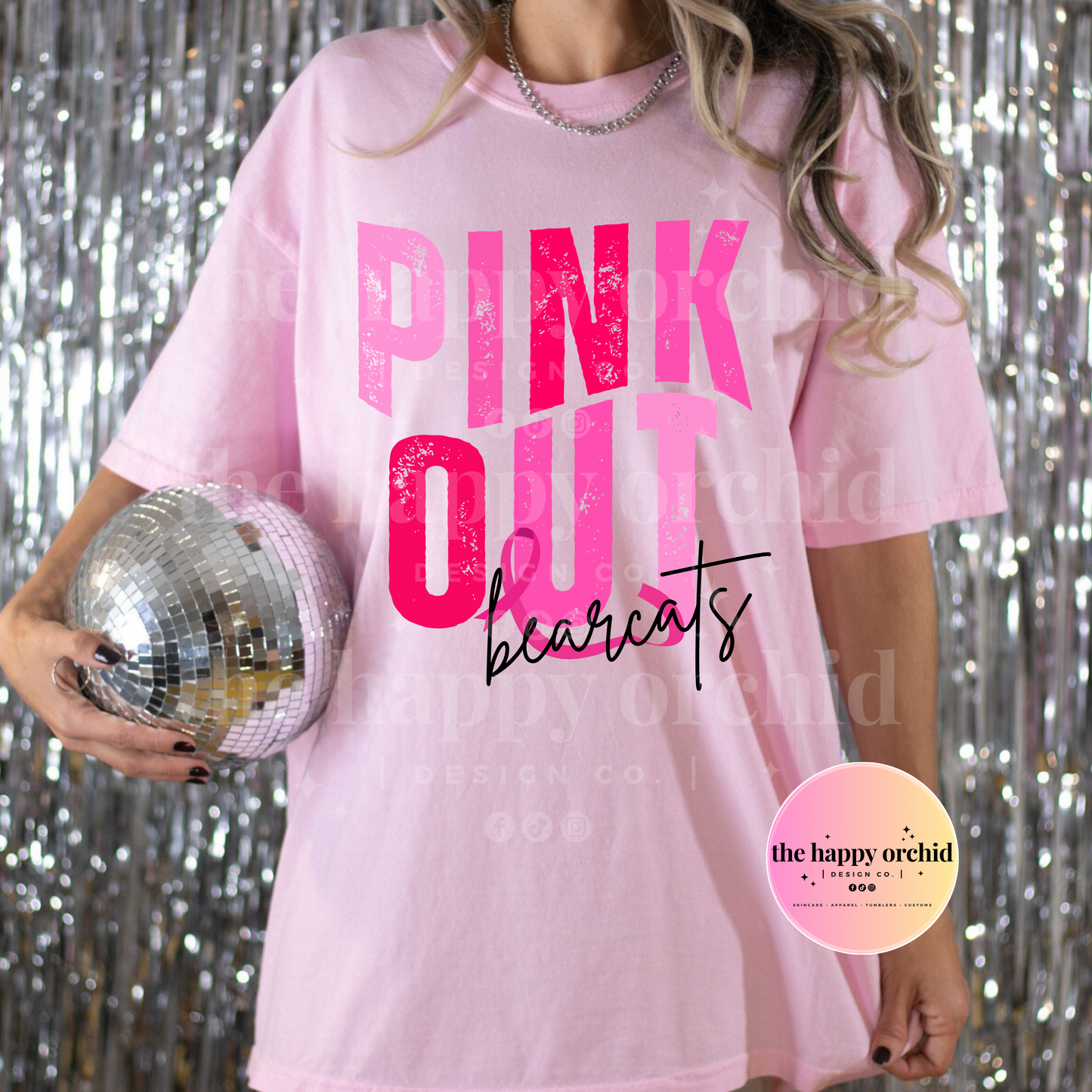 BEARCATS - PINK OUT tee