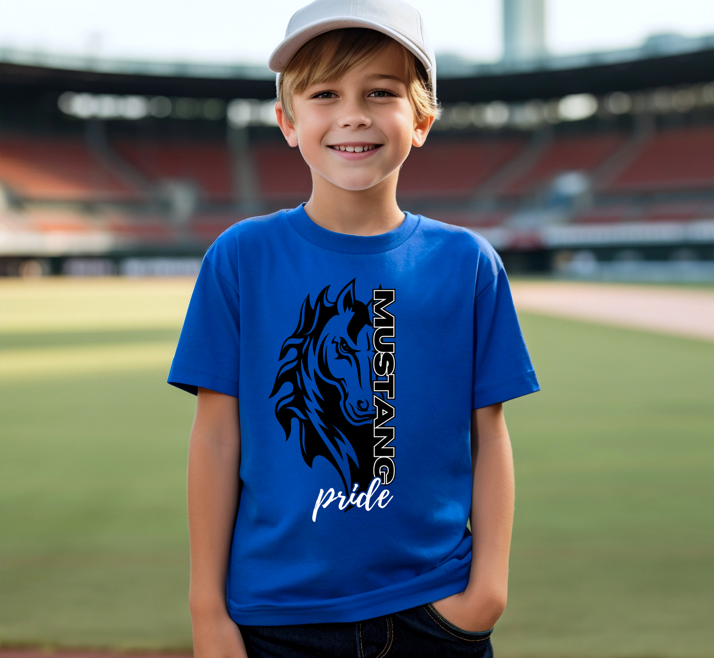 Youth MUSTANG PRIDE Mascot Top