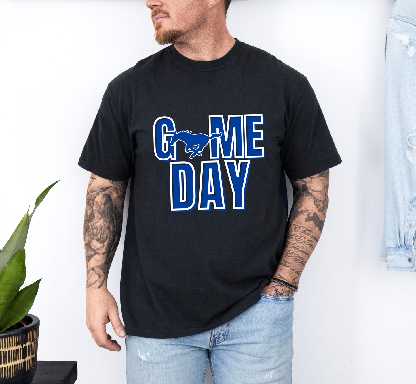 GAME DAY MUSTANGS tee