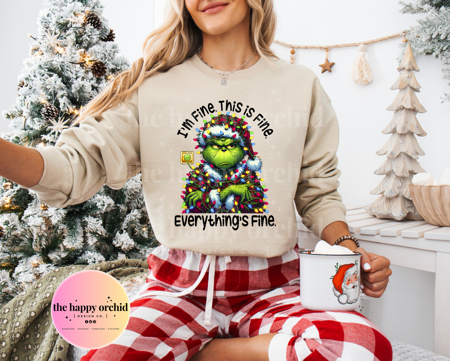 EVERYTHING IS FINE GRINCH Top