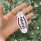 SAINT JO PANTHERS Arrow Block Motel Keychain - WHITE