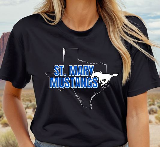 ST. MARY MUSTANG Vintage tee