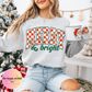 MERRY & BRIGHT Checkered Top