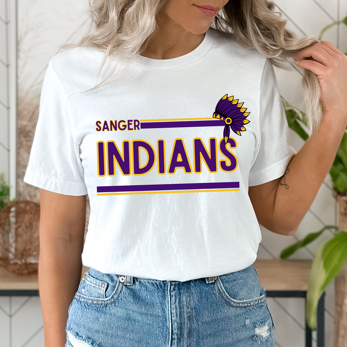 SANGER INDIANS tee