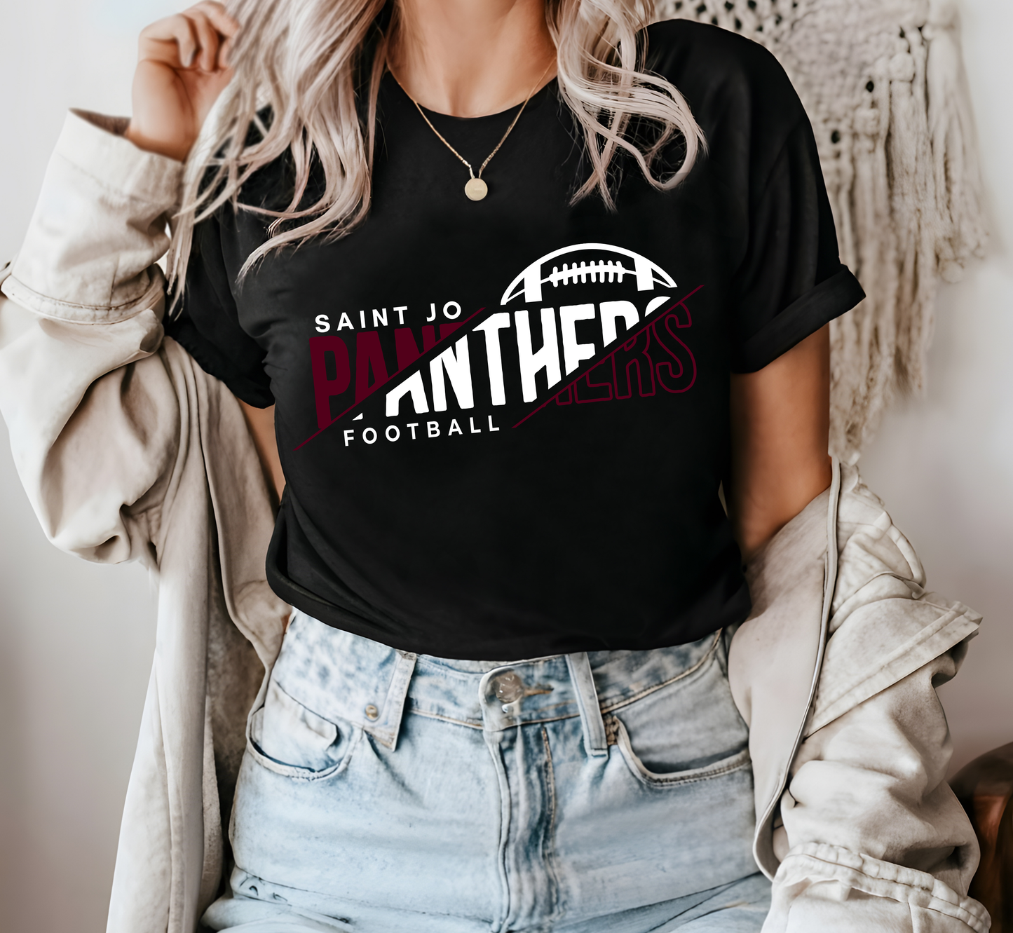 SAINT JO PANTHERS FOOTBALL tee