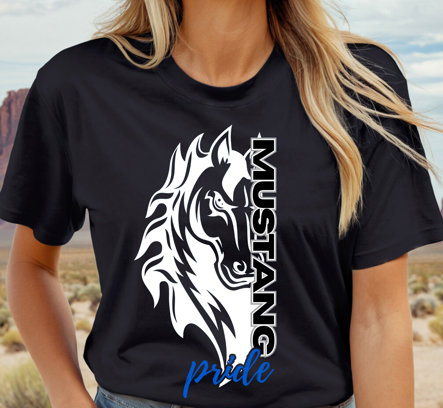 MUSTANG PRIDE Mascot tee