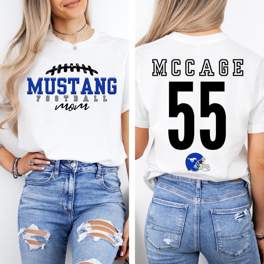 MUSTANG FOOTBALL MOM - ST. MARY Personalized Tee