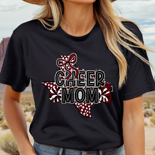 WILDCAT CHEER MOM Texas tee