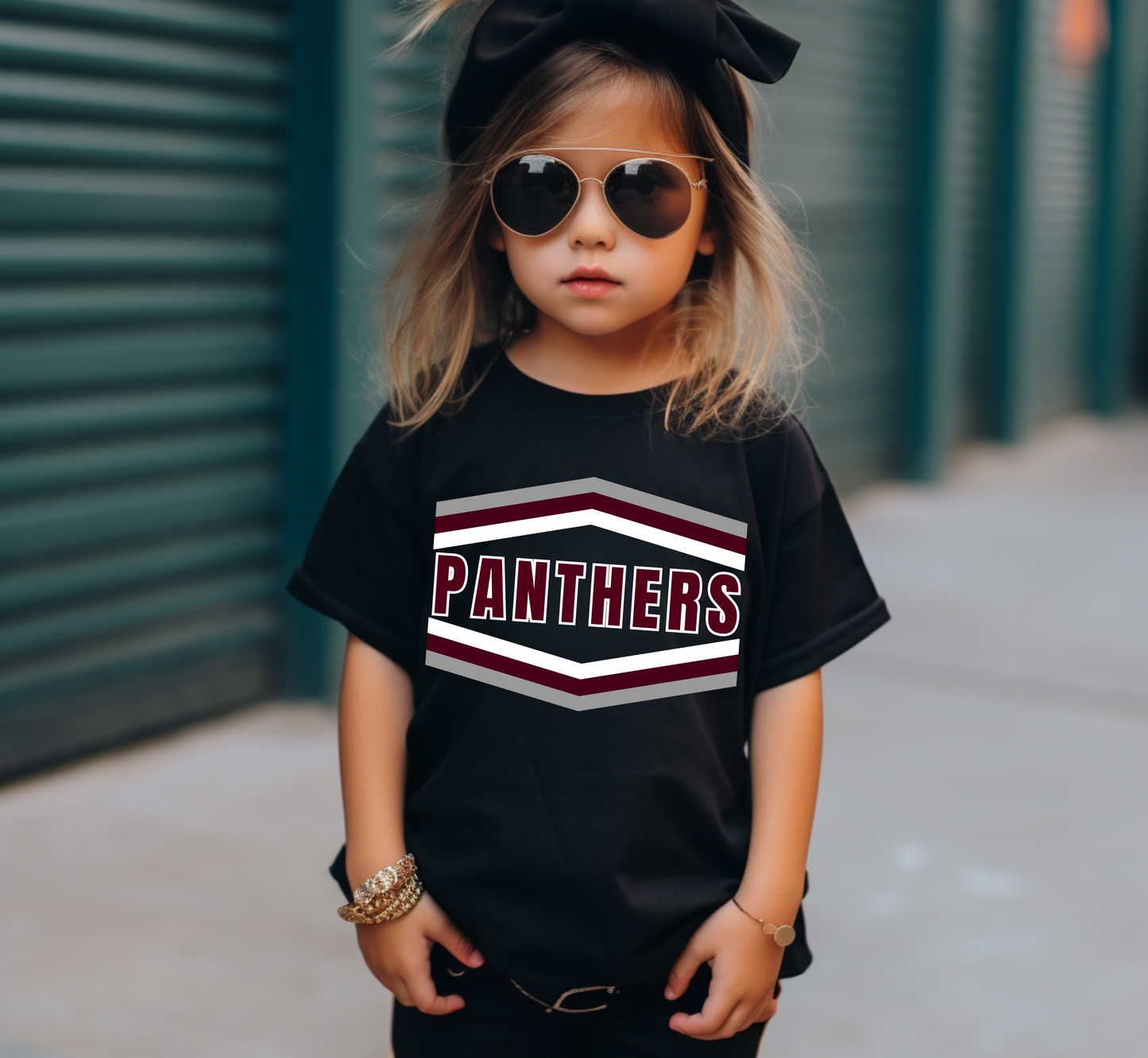 Youth PANTHERS Arrow Block Top