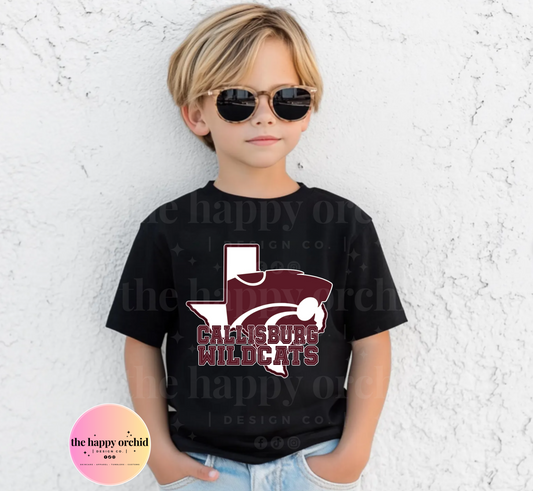 NEW Youth Callisburg Wildcats State Top