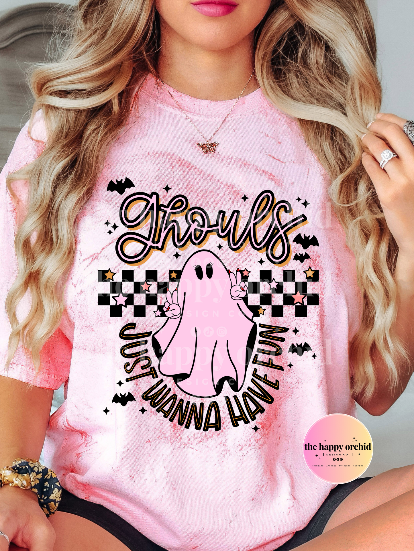 GHOULS JUST WANNA HAVE FUN Color Blast Top