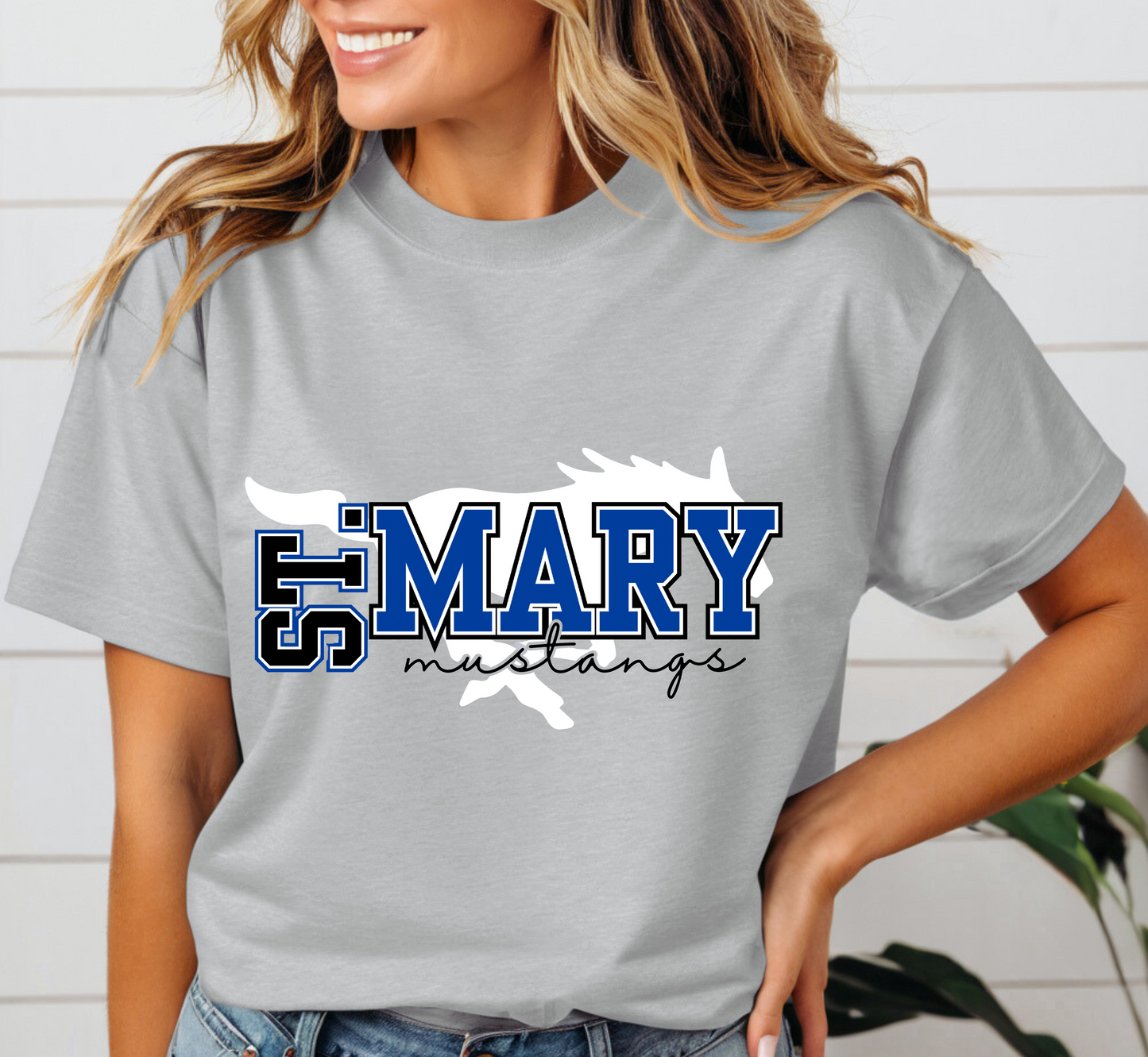 ST. MARY MUSTANGS tee